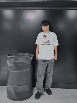 アウル 心斎橋(owl) Vマッシュ×ツイストスパイラル×黒髪×カジュアル