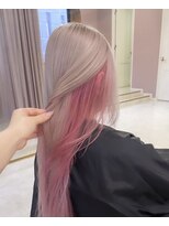 シェリ(che'rie)&nbsp;インナーカラー◇ピンク×ホワイト