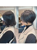 前下がりショート/絶壁解消/小顔効果/30代/40代【橋本】