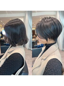 アンド ストーリーズ(&STORIES) 前下がりショート/絶壁解消/小顔効果/30代/40代【橋本】