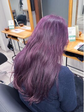 アフェクト 上大岡(affect) バイオレットカラー/ロング/韓国波巻き/ブリーチ/上大岡
