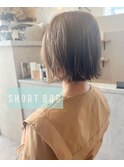 【VALLEY  hair  care&spa】結べる長さの外はねショートボブ