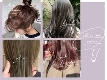 [イルミナカラー]ダメージレス/透明感/ツヤ/豊富な色味を叶えてくれる。従来カラーのダメージを大幅カット