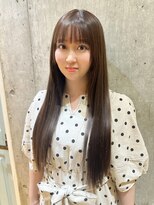 ヌイ 横浜(nui) ナチュラルシースルー前髪_まろみラベンダーベージュ