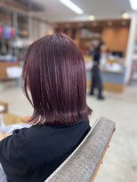 ロッソ 仙台店(Rosso)&nbsp;切りっぱなしボブ×ボルドー【仙台/あおば通/広瀬通】