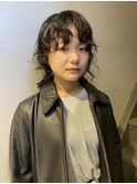 20代30代大人可愛いウルフくせ毛風パーマニュアンスパーマ