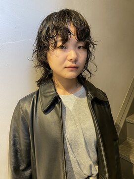 フェンヘアーアイス 中目黒(Fen.hair ici) 20代30代大人可愛いウルフくせ毛風パーマニュアンスパーマ