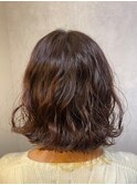 女性の色気を演出するウェーブパーマ×うる艶ボブディ#2