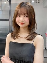 エトラ 渋谷店(etora)&nbsp;小顔 前髪 レイヤーカット くびれヘア ハイライトカラー"