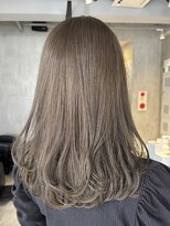 エリマ 調布(elima)&nbsp;ミディアムレイヤーブリーチなしダブルカラーカーキベージュ