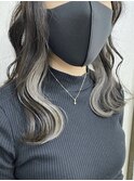 シルバーインナーカラー♪♪