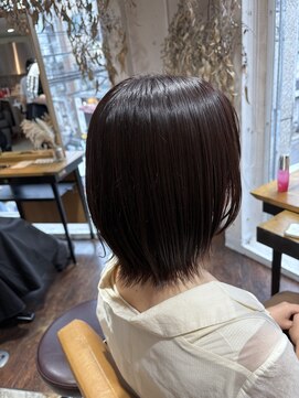 アヴァンスアンス 広島袋町店(AVANCE.ens) 髪質改善カラーとピンクブラウンカラー