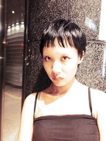 キジ(KIJI) ベリーショート/ショート/ベビーバング/オフブラック/オン眉