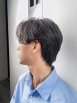 オーシャントーキョーオーバー 渋谷(OCEAN TOKYO OVER) フェザーパーマニュアンスパーマセンターパートショート