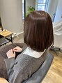 ルーク バイ ヘアーポケット(Luke by hair pocket) 内巻きボブアッシュベージュカラーで艶のあるスタイル