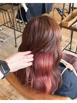 セットアップ 岡山北長瀬店(SET-UP) コーラルピンクインナーカラー