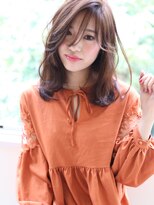 ジルバイジアン(JILL by GIEN)&nbsp;☆JILLbyGIEN☆オレンジカラー×透けバングミディ