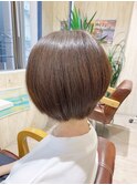 夏☆前下がりボブ