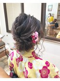 浴衣　hair arrange