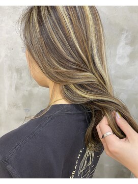 エトネ ヘアーサロン 仙台駅前(eTONe hair salon) 《eTONe》太めhighlight☆ミディ