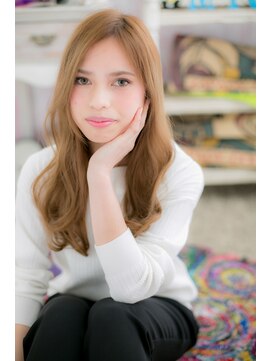 ミック 日暮里店(miq) 海外セレブオーラ…ハイトーンカラー外国人風ウェーブb1