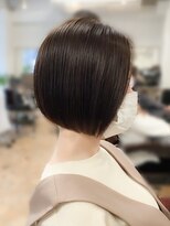 アンジュ ラヴィ(Ange Lavie)&nbsp;20代30代40代ダークベージュ髪質改善卵型ボブ  ke0005