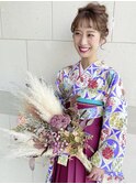 成人式や卒業式におすすめ！和装ヘアアレンジ04