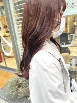 アコテアット ヘア(acote @) 【neolive& 渋谷店】韓国風ピンクブラウン