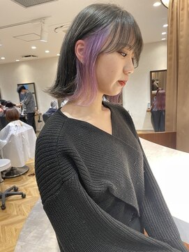 ロンド レア 天神大名店(Lond Le’a) ミルクティーベージュ/ダブルカラー/ブリーチ/くびれヘア