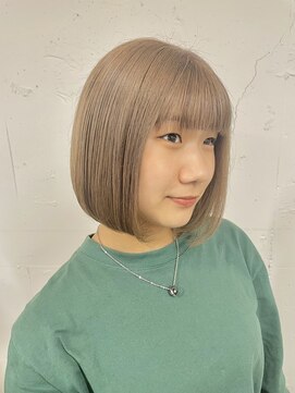 シーバイサイン(sea by Sign) ぷつっとボブ×ハイトーンベージュ