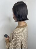 イヤリングカラー切りっぱなしボプ
