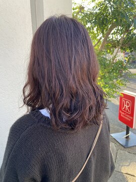 オートクチュールランコントレ(Haute Couture Rencontrer) コテ巻き風パーマ×ピンクブラウン