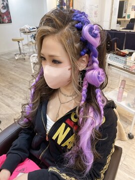 ラルム 仙台(LARME) 編み込みハート巻き下ろし