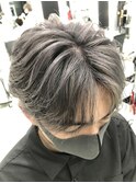 NEXT静岡NEO石井グレーシルバーハイトーンブリーチメンズカラー