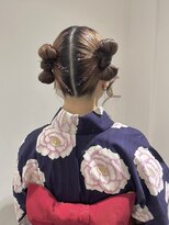 ハチ(HACHI)&nbsp;浴衣にもぴったり♪リボンアップアレンジ