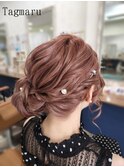 サイドのシニヨンスタイル☆
