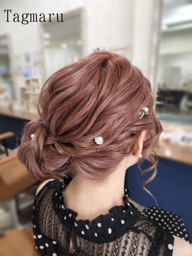 タグマル 【ヘアセット】サイドのシニヨンスタイル☆