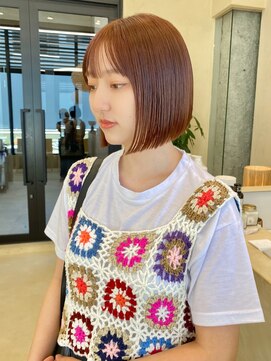 スニュウ(snuw) ケアカラー暖色カラー秋カラーボブ