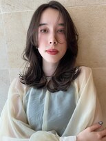 ビュートリアム265(BEAUTRIUM 265)&nbsp;ミディアム/くびれレイヤー/レイヤーカット/顔周りカット/銀座