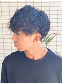 ハイライト/マッシュパーマ/ウルフ/波巻き/メンズ