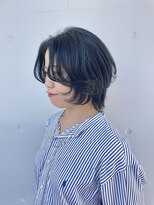 カリーナコークス 原宿 渋谷(Carina COKETH) ブルーブラック/ウルフカット/インナーカラー/ダブルカラー