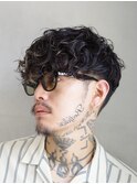 スペインカールスパイラルパーマ刈り上げフェード19時以降渋谷