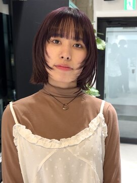 ヨーク(YOKE) 【YOKE】パープルカシスピンクラベンダーベージュ顔周りレイヤー