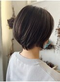 2024 ナチュラルショート×ハイライト×ローライトMIX　髪質改善