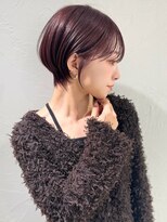 アンド ストーリーズ(&STORIES)&nbsp;前髪あり耳掛け丸みくびれショートボブ20代30代40代50代（蘭）