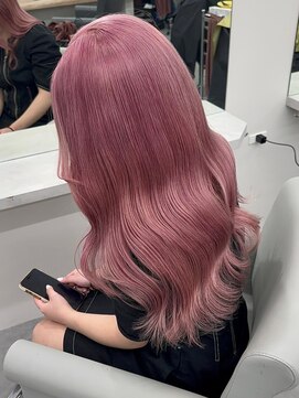 ベレーザ 渋谷(BELEZA) 9949秋色ピンクヘアーラベンダーパープル透明感レイヤーパーマ