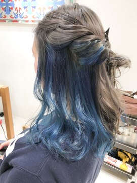 デイズ(days) アッシュグレージュ透明感カラー インナーカラーブルーカラー