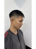 黒髪短髪クロップスキンフェード
