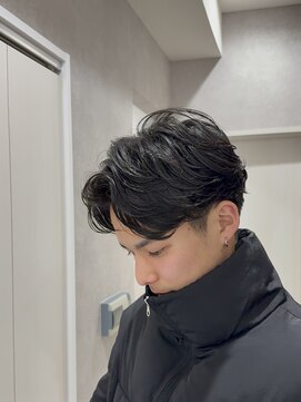 メレ 仙台(Mele) メンズセンターパート/ニュアンスパーマ/フェザーパーマ