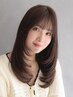 カット＋ダメージ70％減透明感カラー＋ケアTR￥9480